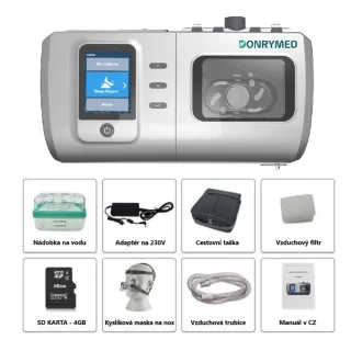 Auto CPAP přístroj DONRYMED DS-6 Monitoring a léčba spánkové Apnoe