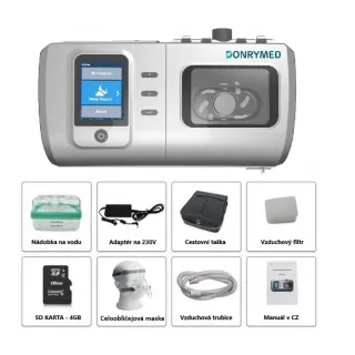 Automatický CPAP / BiPAP ST25 DONRYMED DS-7 prístroj / zariadenie na monitorovanie a liečbu spánkového apnoe / CHOCHP